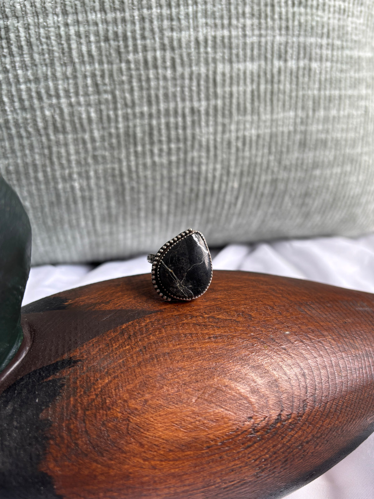 White buffalo ring