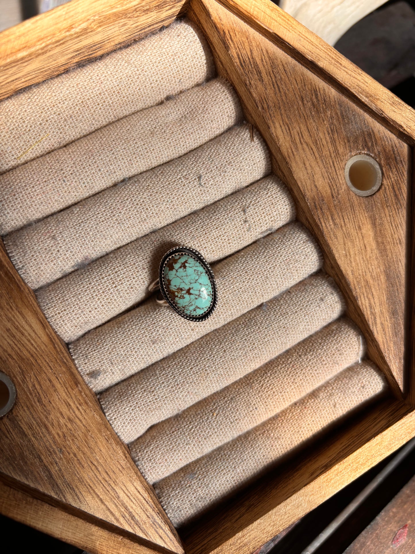Number 8 turquoise ring