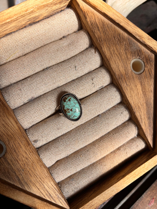 Number 8 turquoise ring
