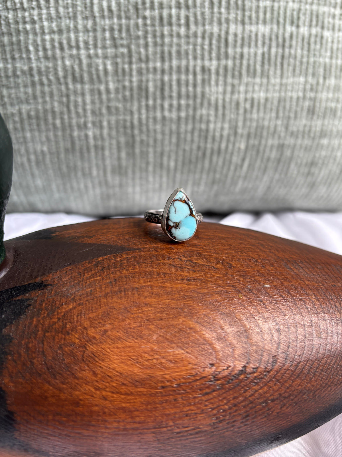 Golden hills turquoise ring
